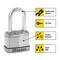 Master Lock Master Lock Magnum 1-3/4 in. W Stainless Steel Ball Bearing Locking Weather-Resistant Padlock, PK4 M1XQHC - alternate 4